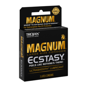 TROJAN BLACK ECSTACY MAGNUM (6PK)