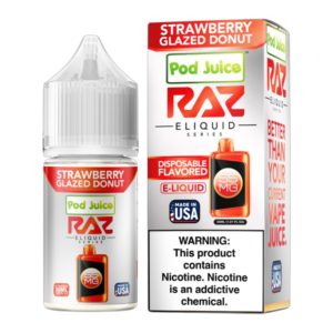 RAZ X POD JUICE STRAWBERRY GLAZED DONUT 55MG - 30ML