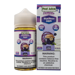 POD JUICE BLUE RAZZ JAM 3MG - 100ML