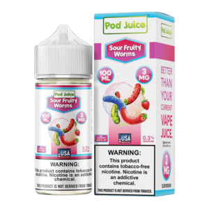 POD JUICE SOUR FRUITY WORMS 6MG - 100ML