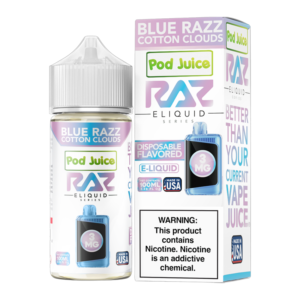 RAZ X POD JUICE BLUE RAZZ COTTON CLOUDS 6MG - 100ML