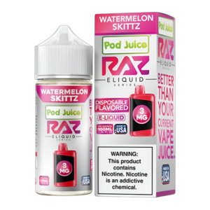 RAZ X POD JUICE WATERMELON SKITZZ 3MG - 100ML