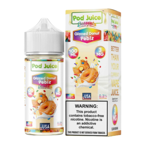 POD JUICE GLAZED DONUT PEBLZ 0MG - 100ML