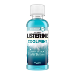 Cool Mint Mouthwash 95ml by Listerine – distributed by Crown Distro