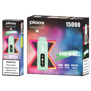 PLOOX LUXPODZ 15000PUFF DISPOSABLE GUM MINT - PACK OF 5