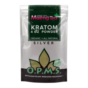 OPMS Silver Powder Bag 4oz by OPMS – distributed by Crown Distro