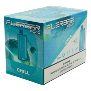 FLERBAR 8000PUFF DISPOSABLE CHILL CLEAR 3% - PACK OF 10