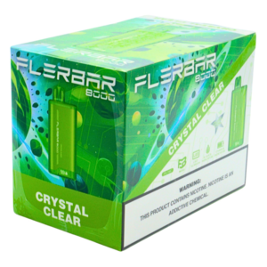 FLERBAR 8000PUFF DISPOSABLE CRYSTAL CLEAR 3% - PACK OF 10
