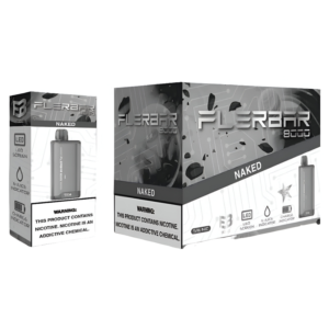 FLERBAR 8000PUFF DISPOSABLE NAKED CLEAR 5% - PACK OF 10