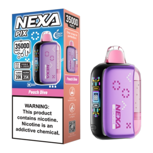 NEXA PIX DISPOSABLE 35K 5CT PEACH DIVE
