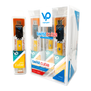 VAPE GEAR TWIST CUBE BATTERY WITH SMART USB YELLOW