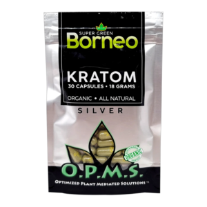 OPMS SILVER GREEN VEIN BORNEO 18GM 30 CAP