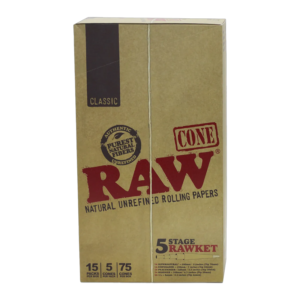 RAW CONE 5 STAGE ROCKET 5CT (15PK) RAWKET