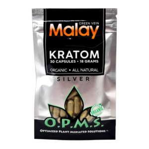 OPMS SILVER GREEN VEIN MALAY 18GM 30CT CAPSULES