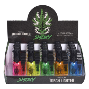 SMOXY TORCH LIGHTER TRON CLEAR 20CT (SL109)