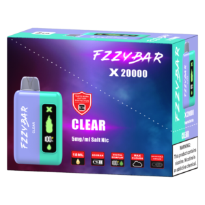 FZZYBAR 20000PUFFS DISPOSABLE CLEAR 5% - PACK OF 5
