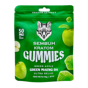 SEMBUH KRATOM GUMMIES 1000MG (20CT)- GREEN APPLE