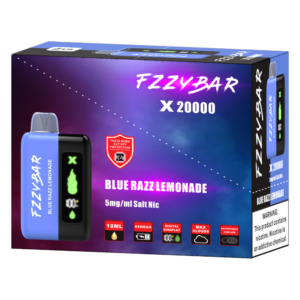FZZYBAR 20000PUFFS DISPOSABLE BLUE RAZZ LEMONADE 5% - PACK OF 5