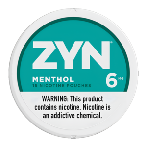 ZYN NICOTINE POUCHES MENTHOL 6MG (5CT)