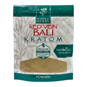 WHOLE HERBS RED VEIN BALI 3.5OZ 100GM POWDER BAG