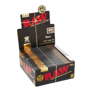 RAW CLASSIC KING SLIM BLACK (50CT)