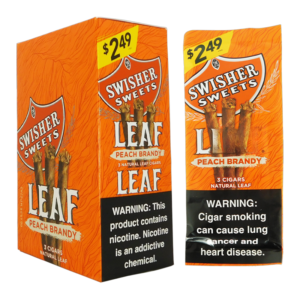 SWISHER SWEET LEAF PEACH BRANDY 2.49