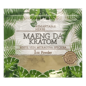 REMARKABLE HERBS WHITE VEIN MAENG DA 1OZ POWDER