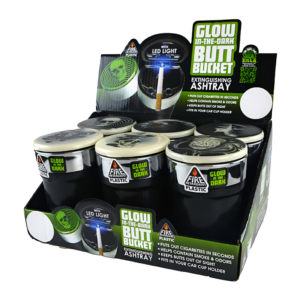 BUTT BUCKET EXTINGUISHER WITH LED LEAF 6CT 22003