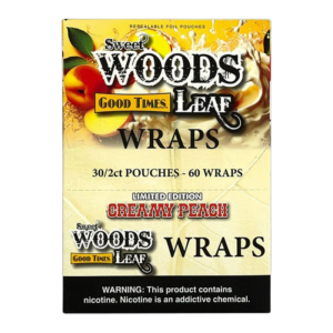SWEET WOODS FLAT WRAP CREAMY PEACH (30CT)