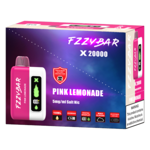 FZZYBAR 20000PUFFS DISPOSABLE PINK LEMONADE 5% - PACK OF 5