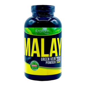 KRATOM KAPS GREEN VEIN MALAY 300GM POWDER BOTTLE