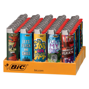BIC DESIGN LIGHTER FLICK / SKULL 50CT