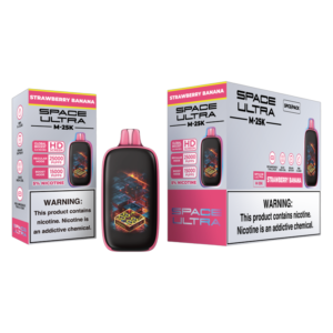 SPACE ULTRA DISPOSABLE M-25K STRAWBERRY BANANA 5% - PACK OF 5