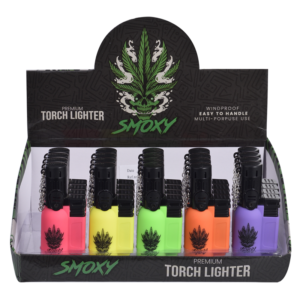 SMOXY TORCH LIGHTER TRON RUBBER 12CT (SL110)