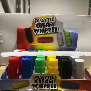PLASTIC CREAM WHIPPER MIX COLOR 24CT GP763-2