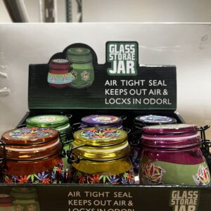 GLASS STORAGE JAR 6CT 24900