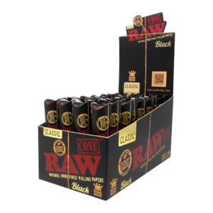 RAW CONE BLACK KING 3CT (32PK)