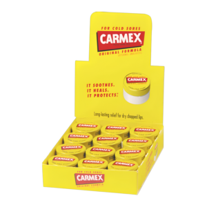 Lip Balm Jar-Box of 12 by Carmex – distributed by Crown Distro