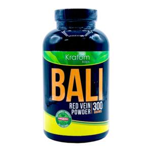KRATOM KAPS RED VEIN BALI 300GM POWDER BOTTLE