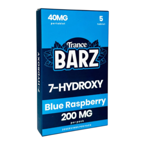 TRANCE BARZ 200MG 7-HYDROXY 5CT/10PK BLUE RASPBERRY