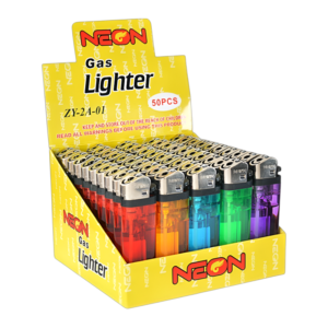 NEON LIGHTER 50CT (NON REFILABLE)