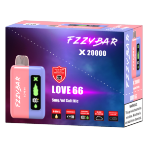 FZZYBAR 20000PUFFS DISPOSABLE LOVE 66 5% - PACK OF 5
