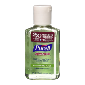 PURELL HAND SANITIZER 2 OZ ADVANCED FLIP CAP ALOE