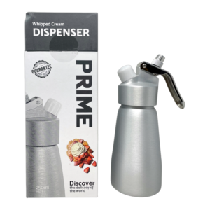 PRIME WHIP CREAM DISPENSER 250ML SILVER MATT