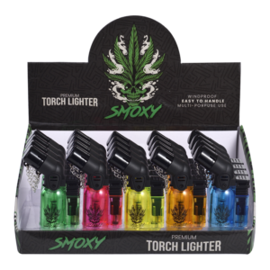 SMOXY TORCH LIGHTER AGNI DOUBLE CLEAR 20CT (SL111)