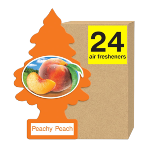 LITTLE TREES CAR FRESHENER PEACHY PEACH 24CT
