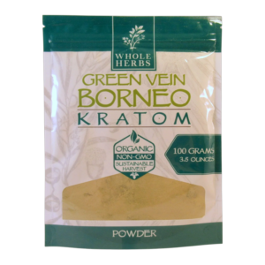 WHOLE HERBS GREEN VEIN BORNEO 3.5OZ 100GM POWDER BAG
