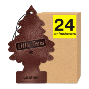 LITTLE TREES CAR FRESHENER LEATHER 24CT