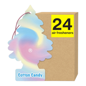 LITTLE TREES CAR FRESHENER COTTON CANDY 24CT