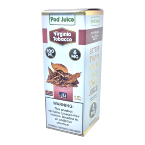 POD JUICE E-LIQUID VIRGINIA TOBACCO 6MG -100ML
